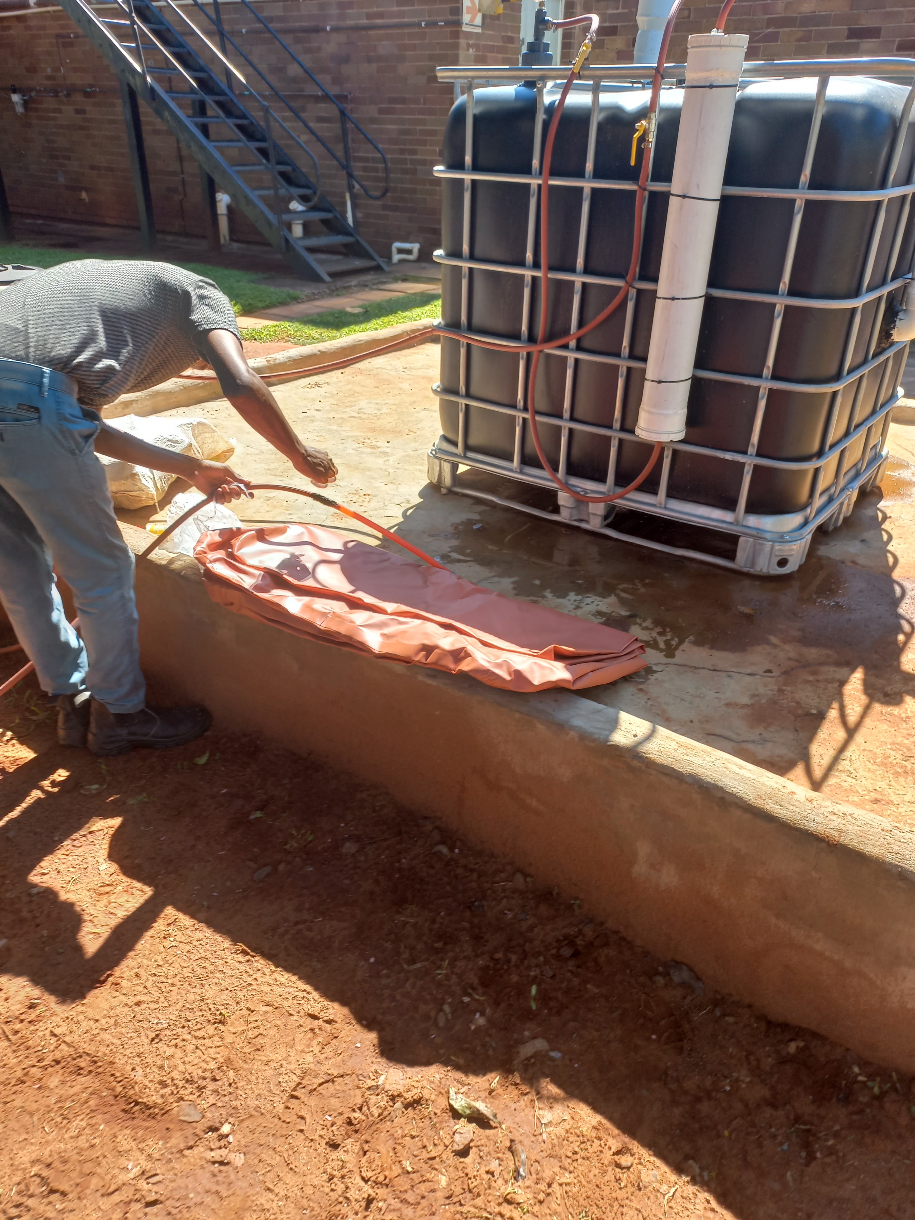 Ndoyenk Technology biodigester biogas collection  is prepared precisely to ensure smooth biogas collection in the bags.